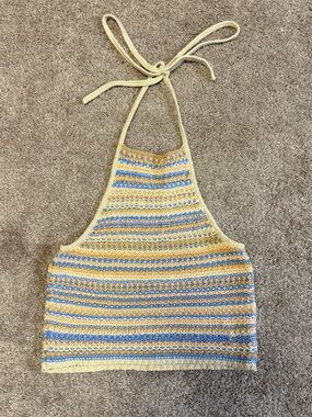 American Eagle Outfitters Striped Crochet Top